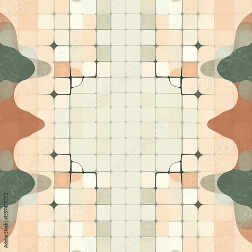 Pixel Bloom – Organic Geometric Mosaic Texture