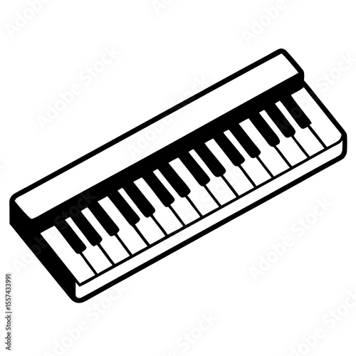 piano keys vector