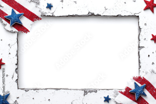 american flag frame with stars and stripes