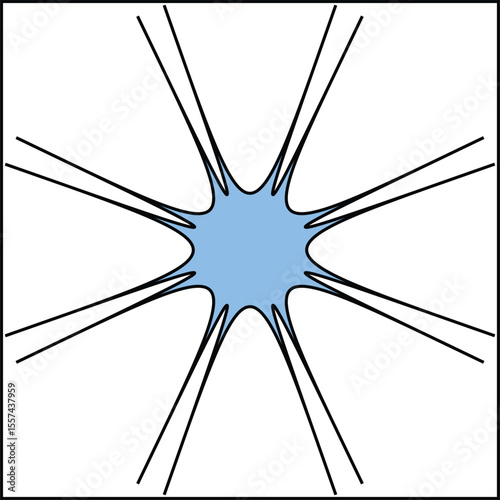 Starburst with Radial Symmetry