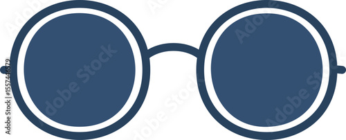 Icône noire de lunettes de soleil