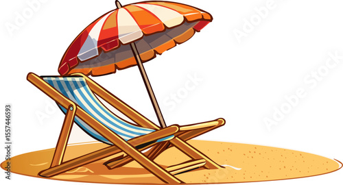 Vacances d’été représentées sans personnage