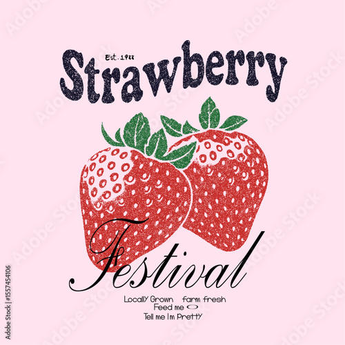 women's food fashion vibes trendy strawberry illustration artwork , t-shirts, sweatshirt fruits print design, Trendy Strawberry Tee Shirt, Fruit vintage t-shirt (1)