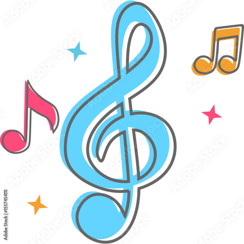 Retro Musical Note