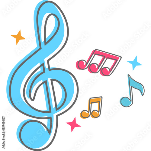 Retro Musical Note