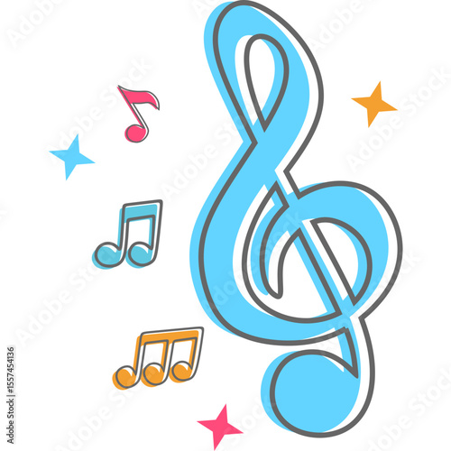 Retro Musical Note