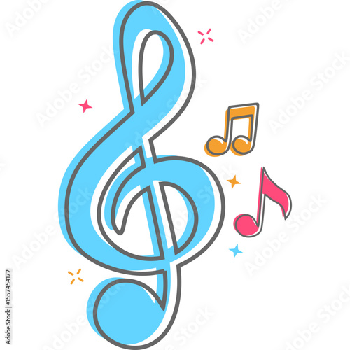 Retro Musical Note