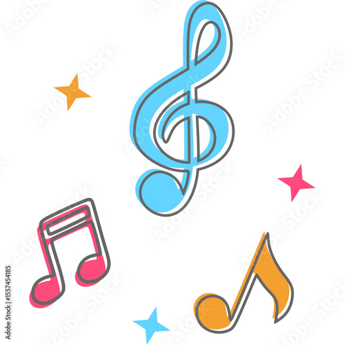 Retro Musical Note