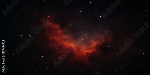 Abstract supernova explosion with glowing cosmic dust and gas clouds in a dark, fantasy space