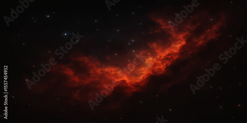 Explosion of a vibrant blue nebula illuminating the dark cosmos with glowing stars and cosmic dust