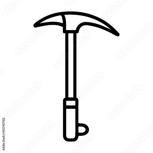 ice pick line icon vector on white background 
Vector gun icon on white background