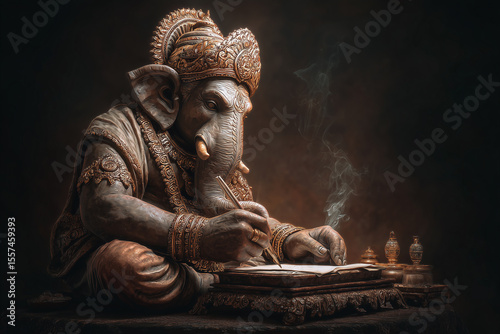 Ganesha wrote the Mahabharata, Hindu god, Indian god