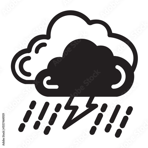weather cloud Storm icon vector illustration