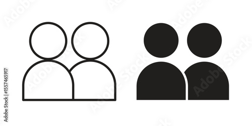 Twin icon Vector simple flat graphic illustration.