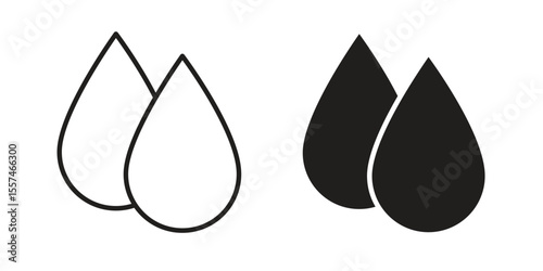 Tear drop icon Vector simple flat graphic illustration.