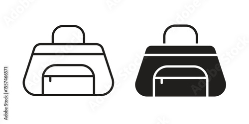 Sports bag icon Vector simple flat graphic illustration.