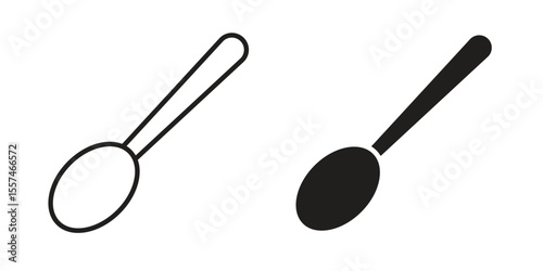 Spoon icon vector, Symbol, logo illustrations