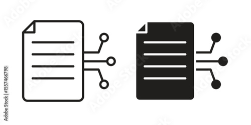 Smart contract icon Vector simple flat graphic illustration.