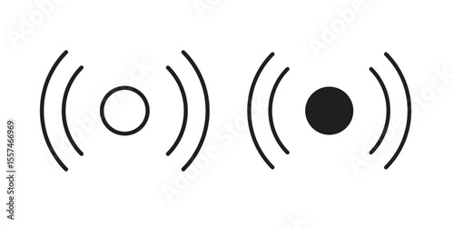 Sensor icon Vector simple flat graphic illustration.