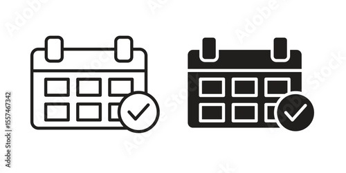 Reservation icon Vector simple flat graphic illustration.