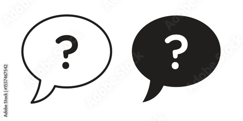 Question icon vector, Symbol, logo illustrations