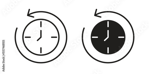Past icon Vector simple flat graphic illustration.