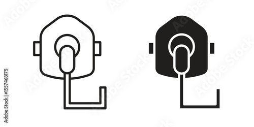 Oxygen mask icon Vector simple flat graphic illustration.