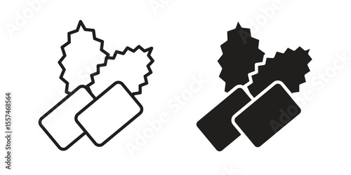 Mint gum icon Vector simple flat graphic illustration.