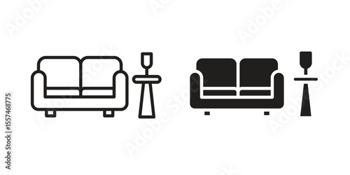 Lounge icon Vector simple flat graphic illustration.
