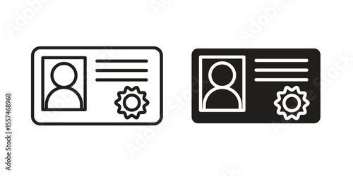 License icon vector, Symbol, logo illustrations