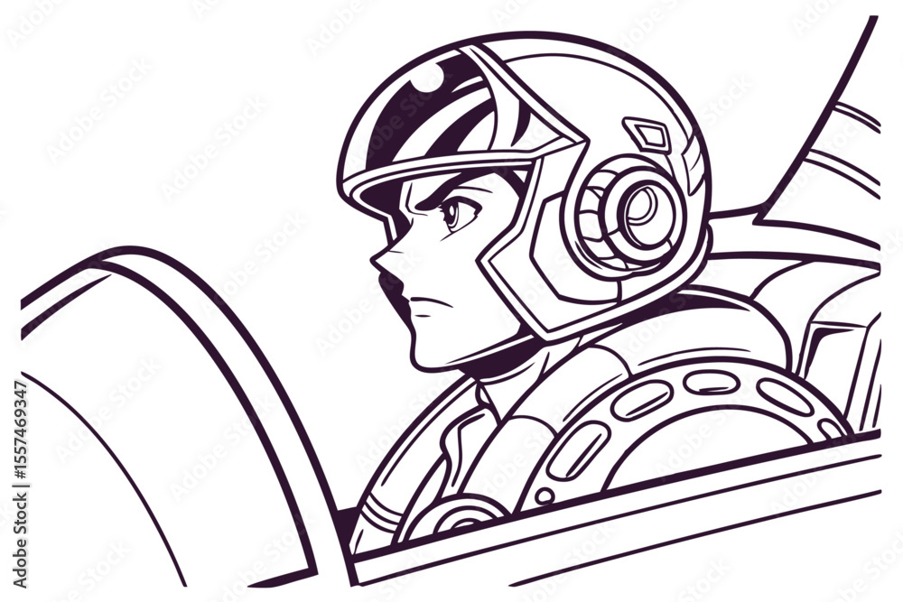 -mecha-pilot-anime-icon-vector--bold-line-art--hel