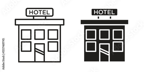 hotel icon vector, Symbol, logo illustrations