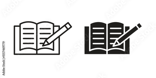Homework icon Vector simple flat graphic illustration.