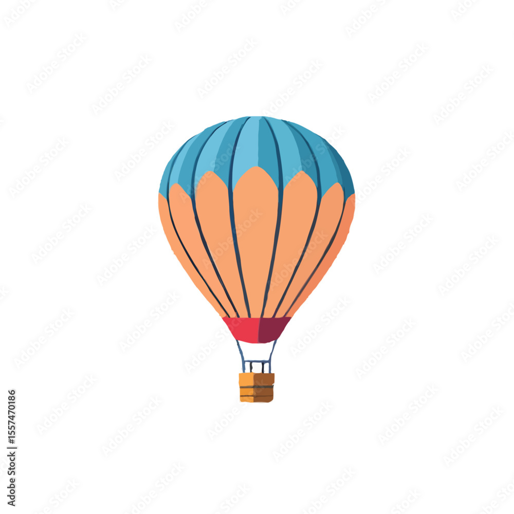 Obraz premium Simple Air Balloon Design Illustration
