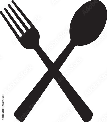 Elegant Cutlery Silhouette