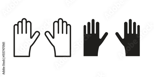 Gloves icon Vector simple flat graphic illustration.