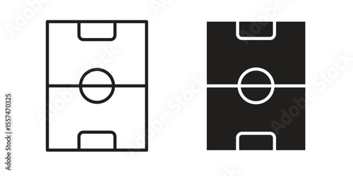 Football field icon Vector simple flat graphic illustration.