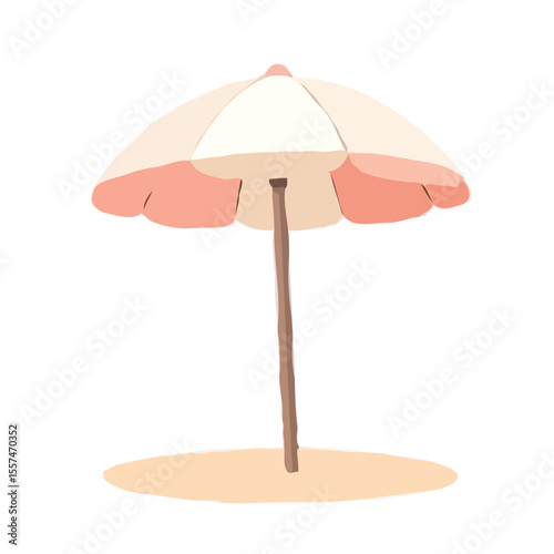 Refined 3D Beach Umbrella 