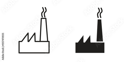 Factory icon vector, Symbol, logo illustrations
