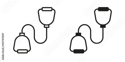 Exercise bands icon Vector simple flat graphic illustration.