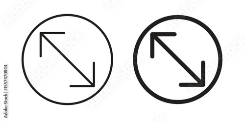 Diameter icon Vector simple flat graphic illustration.