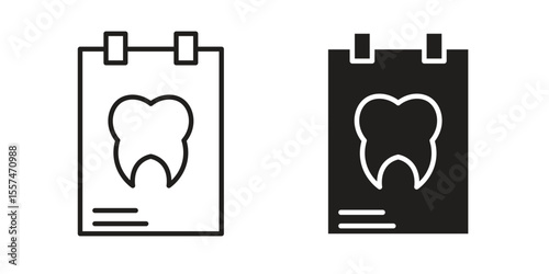 Dental X ray icon Vector simple flat graphic illustration.