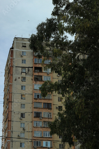 Old Soviet panel houses in Abkhazia