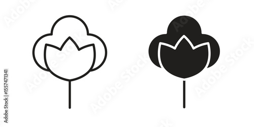 Cotton icon Vector simple flat graphic illustration.