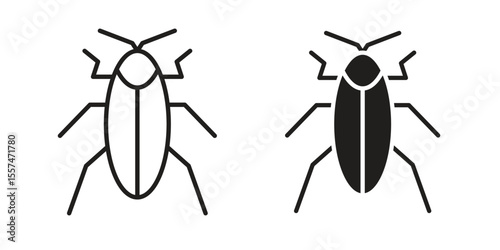 Cockroach icon Vector simple flat graphic illustration.