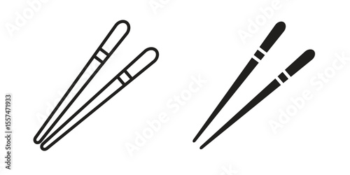 Chopsticks icon Vector simple flat graphic illustration.