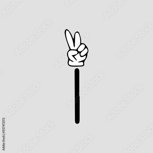 Handrawn hand comic character element stock. Cartoon hands. Comic arms with four and five fingers in white gloves with various gestures, cartoon character body parts. 
