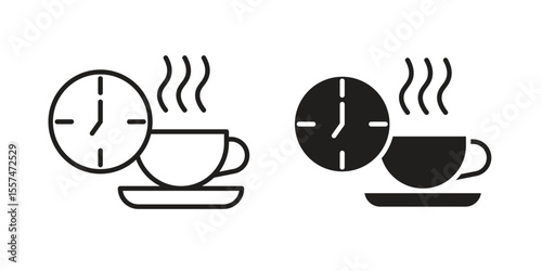 Break icon Vector simple flat graphic illustration.