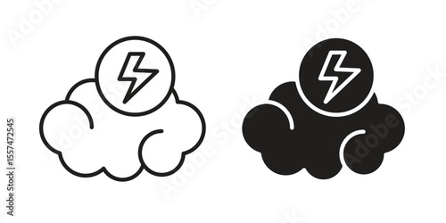 Brainstorm icon Vector simple flat graphic illustration.