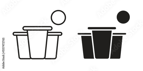Beer pong icon Vector simple flat graphic illustration.